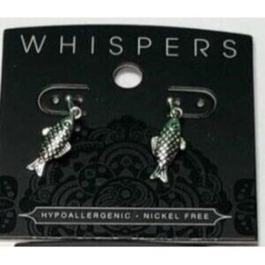 Whispers Fish-Shaped Hypoallergenic Nickel-Free Earrings * H02-B